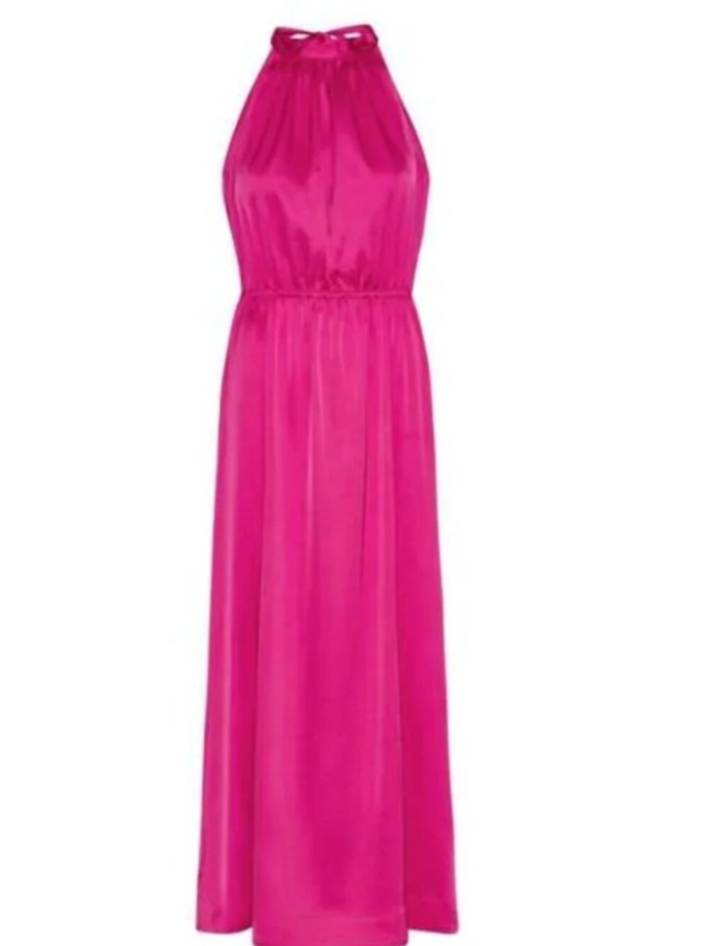 KARMAMIA Lulu Dress Fuchsia Pink Satin Maxi Dress NWT | Size S/M New With Tags